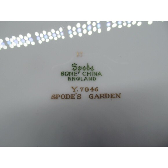 Spode Bone China Spodes Garden 10.5" Dinner plate Pristine Condition - Picture 14 of 16